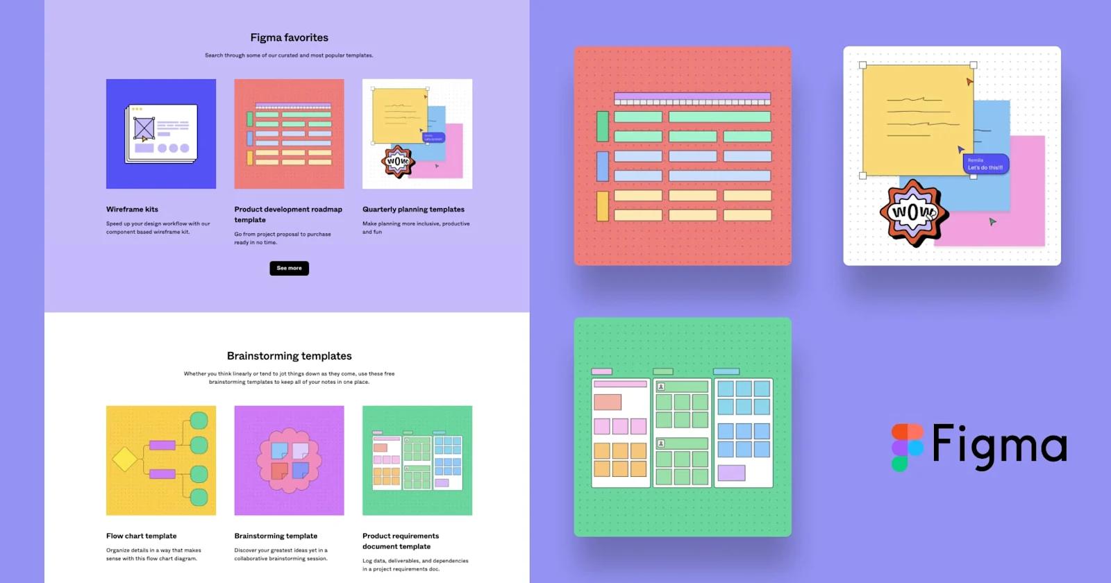 Figma's template illustration thumbnails.